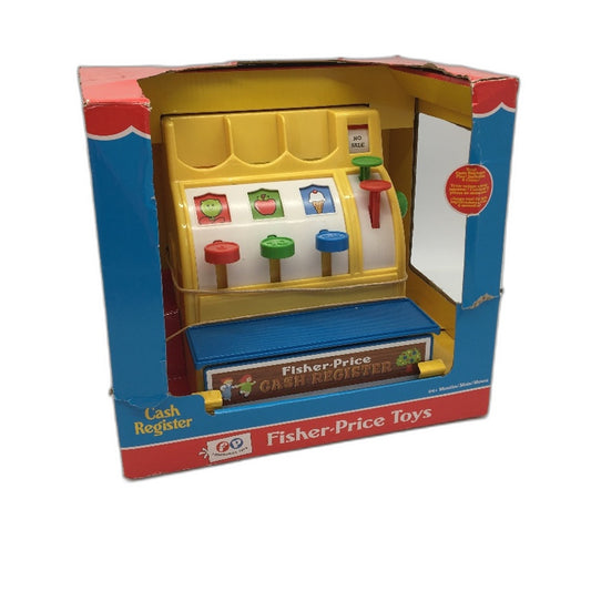 Fisher-Price 1975 Inspired Cash Register with 6 Coins for 24+ Months NEW