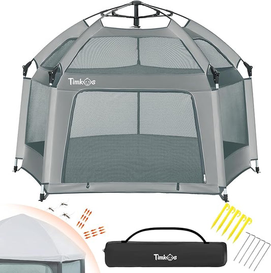 Outdoor Baby Playpen with UV Sunshade Collaspible Portable Camping Tent