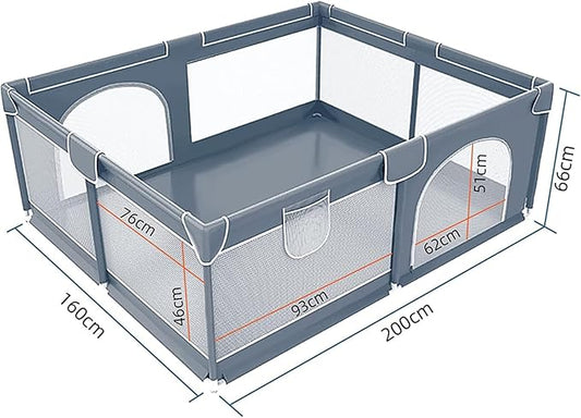 Wuciray Baby Playpen with Ocean Balls Non Slip Playpen with Zippered Door