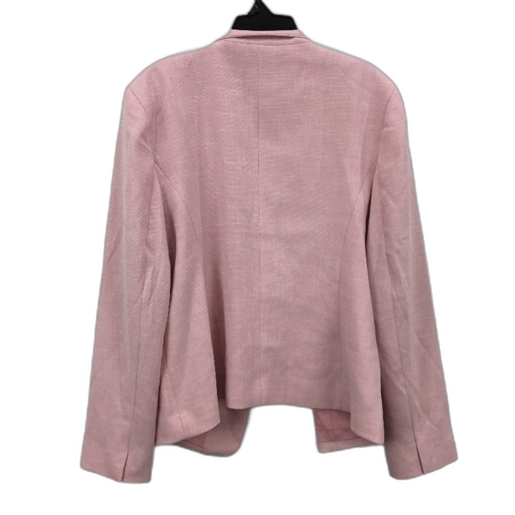 Jacqui.E Baby Pink Blazer Ladies AU 14 - Viscose Blend Polyester/Elastane Lightweight NEW