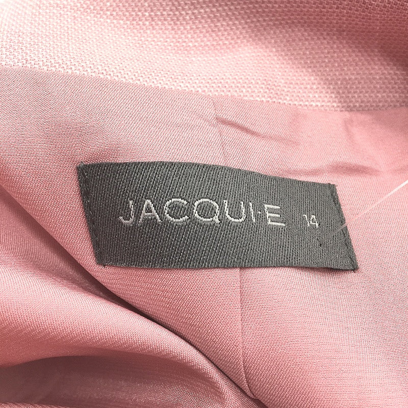 Jacqui.E Baby Pink Blazer Ladies AU 14 - Viscose Blend Polyester/Elastane Lightweight NEW