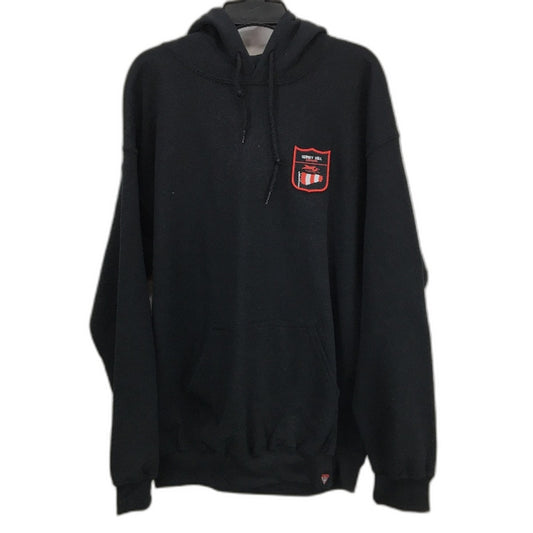 AFL Essendon Bombers BlackPatch Logo Hooded Sweater Jumper Mens Size M NEW