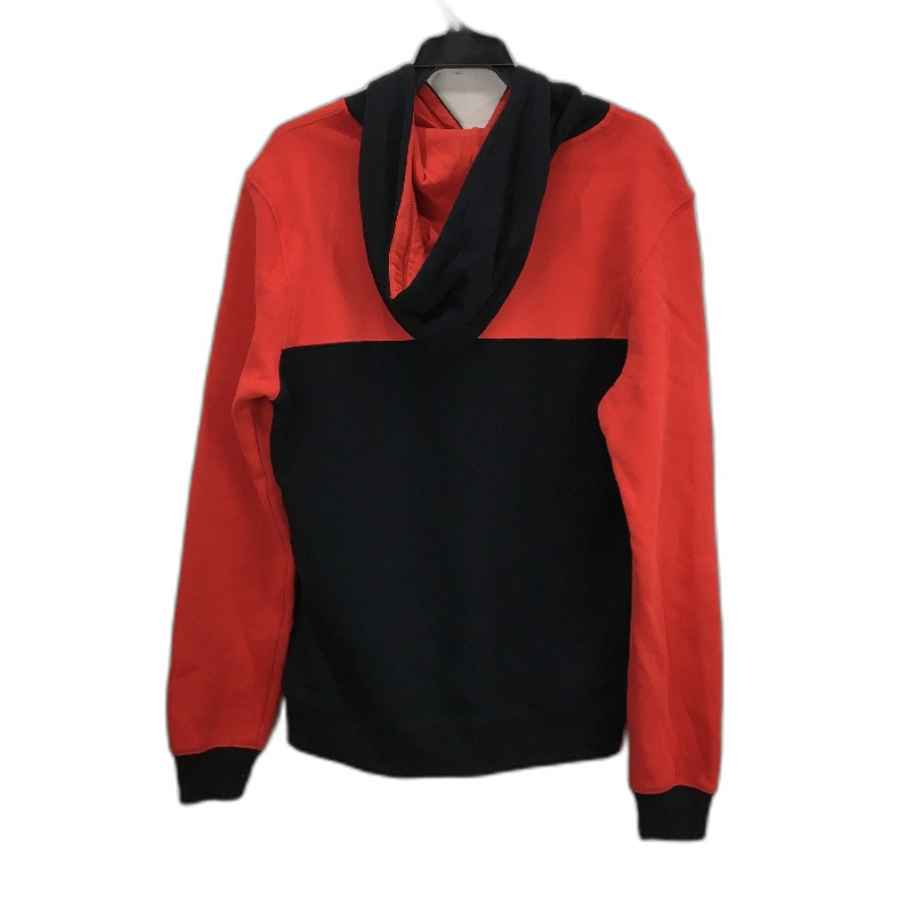 AFL Essendon Bombers Red And Black Hooded Throwback Jumper Mens Size S NEW