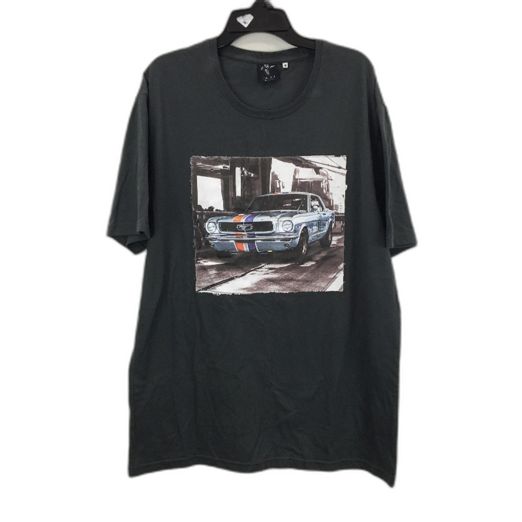 Jeanswest FORD MUSTANG 100% Cotton Casual T-Shirt Mens Sz M Grey - Lightweight Durable Design NEW