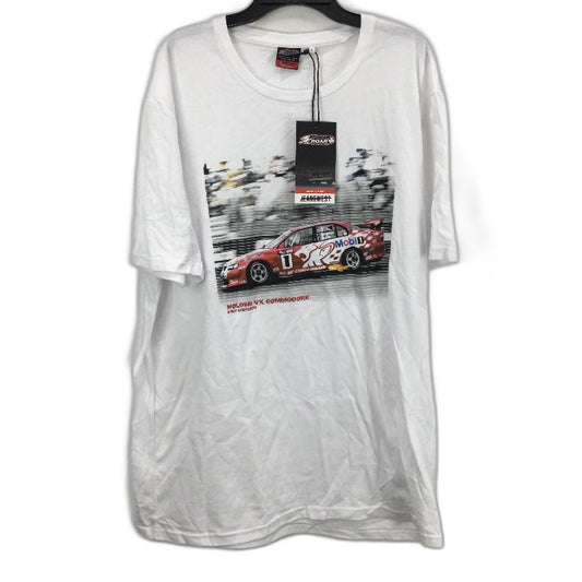 Jeanswest HOLDEN 2001 Bathurst White 100% Cotton Crew T-Shirt Mens Size L NEW