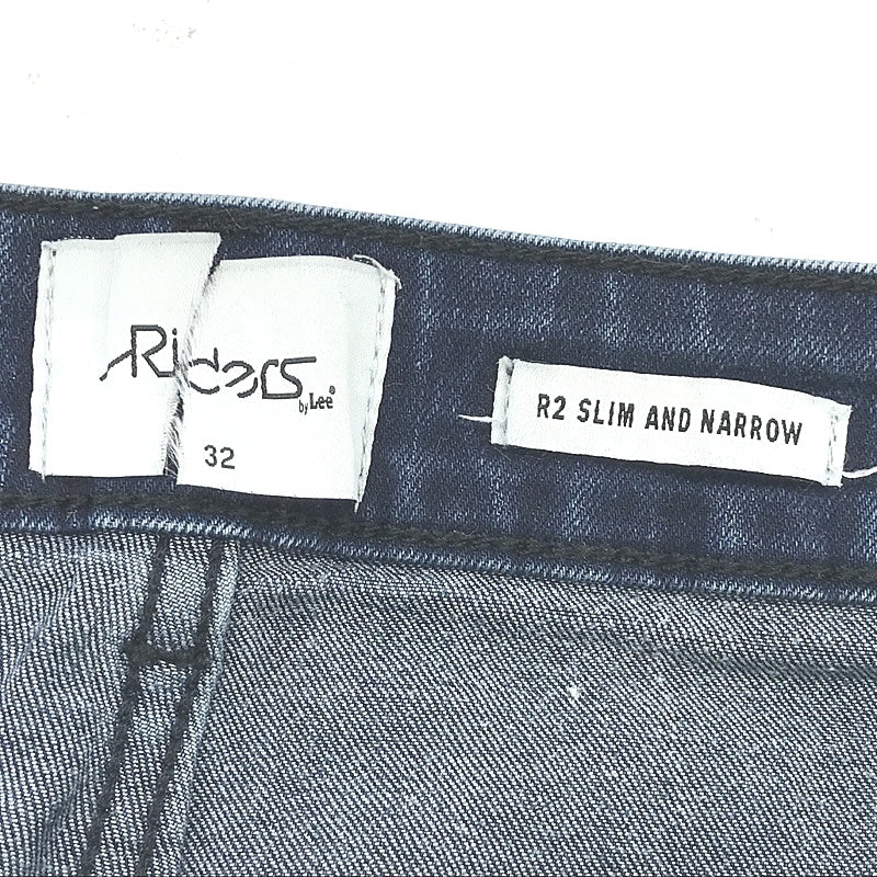 Riders by Lee Slim & Narrow Blue Designed to Fade Denim Jeans Mens Size 32 DEMO