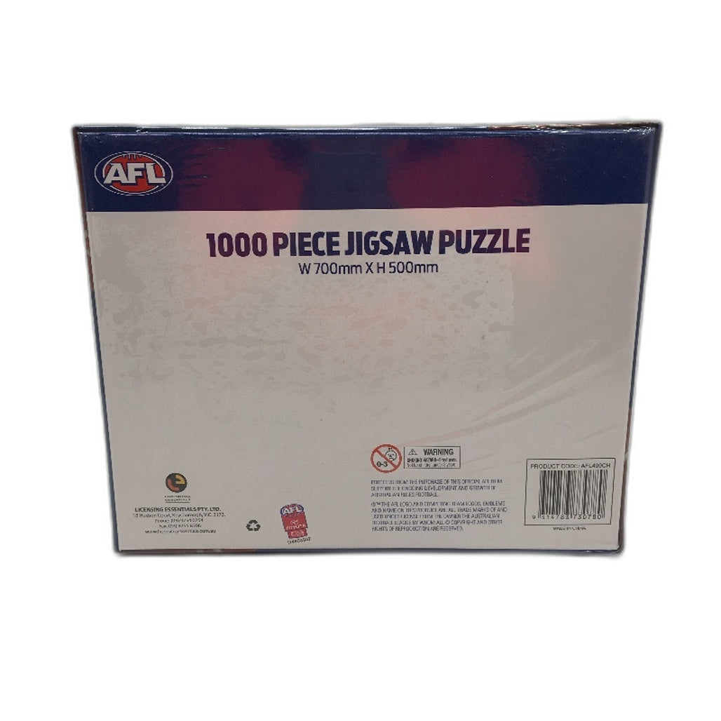 AFL Hawthorn Hawks 1000 Pce Jigsaw Puzzle 700mm Width x 500mm Height NEW