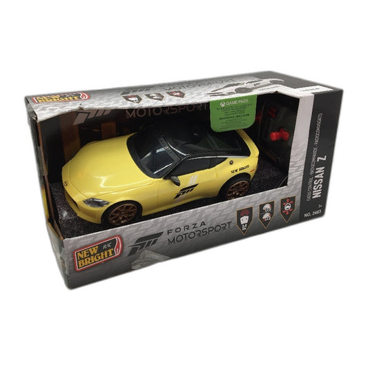 New Bright RC Nissan Z Radio Control Car Remote Controller Yellow Plastic NEW