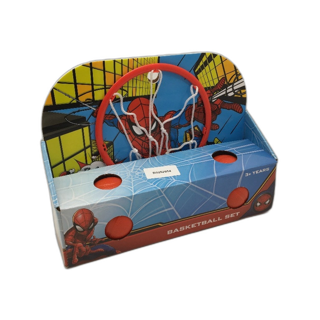 Marvel Spiderman Basketball Set Suction Cup Hanging Ring & Balls Mini NEW