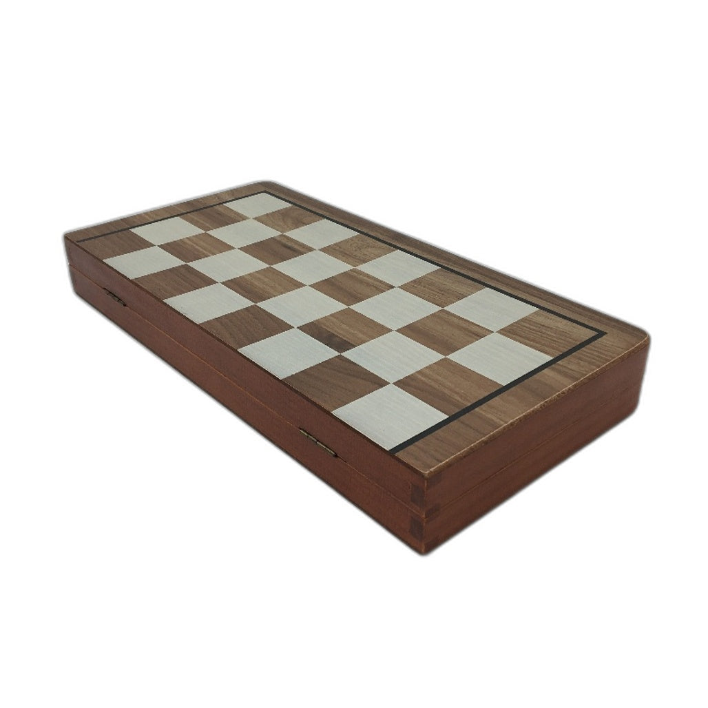 JoneyTech Wooden Chess&Checkers Game Set Magnetic Board Foldable&Portable NEW
