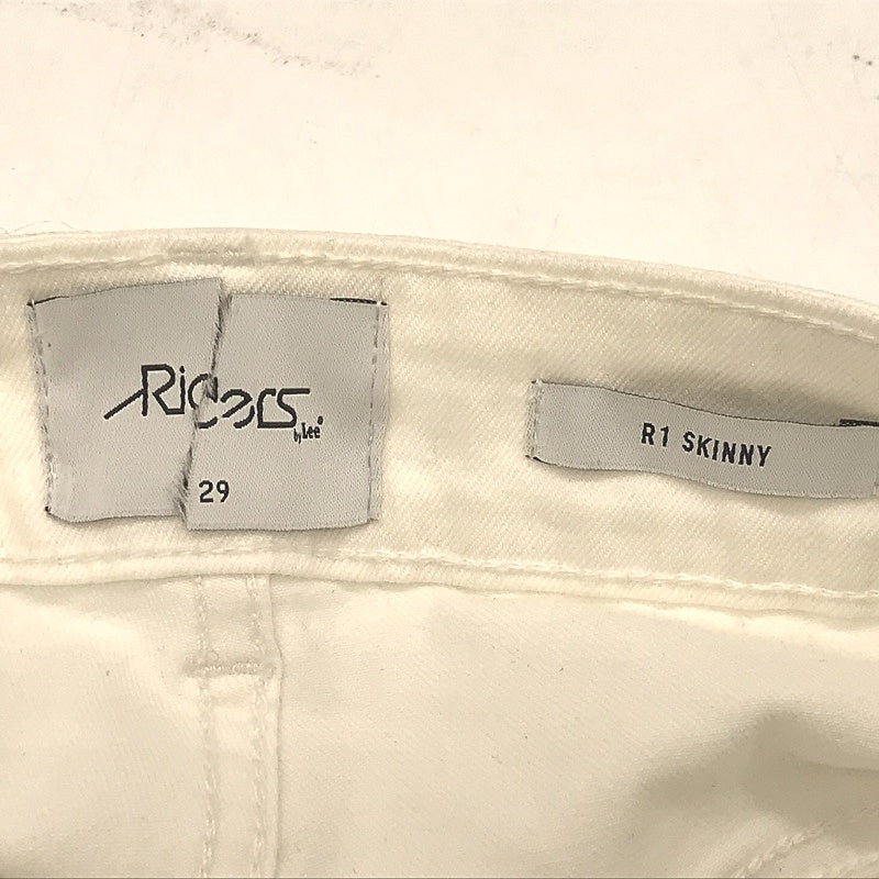 Riders by Lee R1 Skinny White Denim Jeans Mens Size 29 DEMO