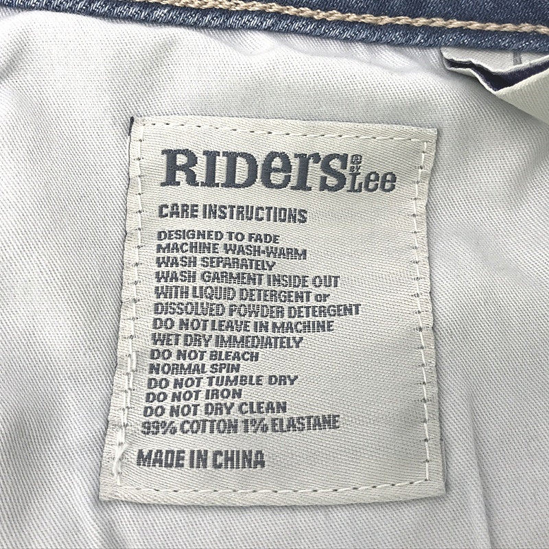 Riders By Lee High Rise Slim Straight Blue Denim Jeans Ladies Size 14 NEW