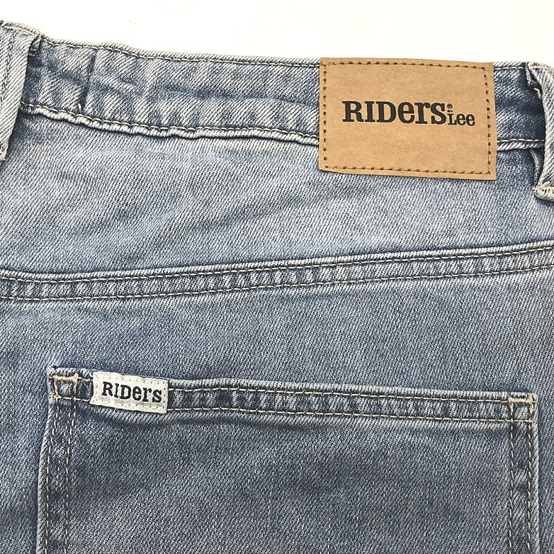 Riders By Lee High Rise Slim Straight Blue Denim Jeans Ladies Size 14 NEW