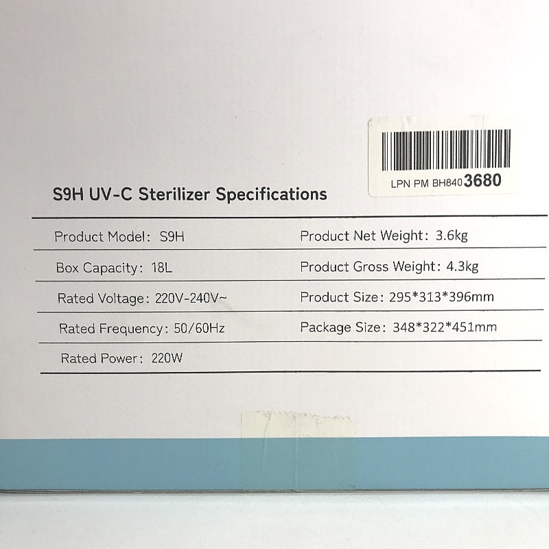 Momssy UV C Steriliser And Dryer For Baby Bottles 18L Fast And Effective NEW