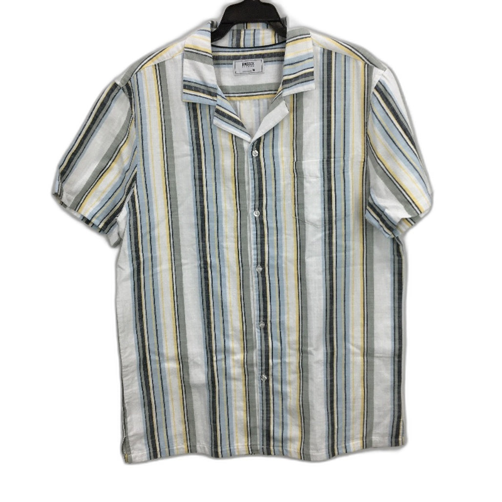 Maddox Maddox Cotton Striped Button Up Collared Shirt Multicoloured - Lightweight Durable Cotton NEW