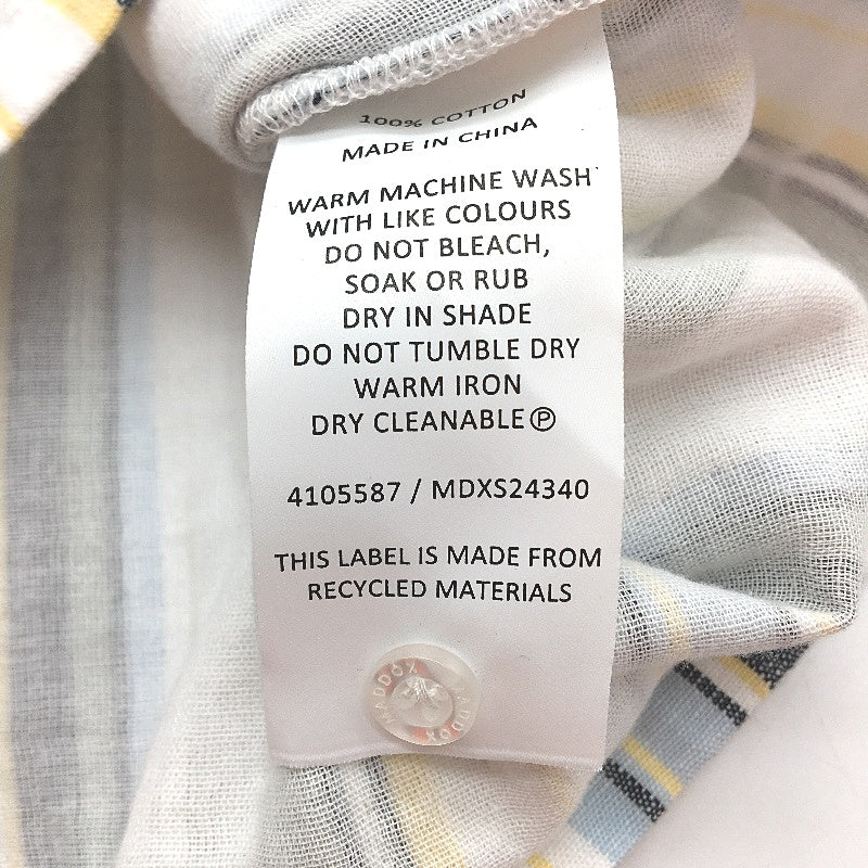 Maddox Maddox Cotton Striped Button Up Collared Shirt Multicoloured - Lightweight Durable Cotton NEW