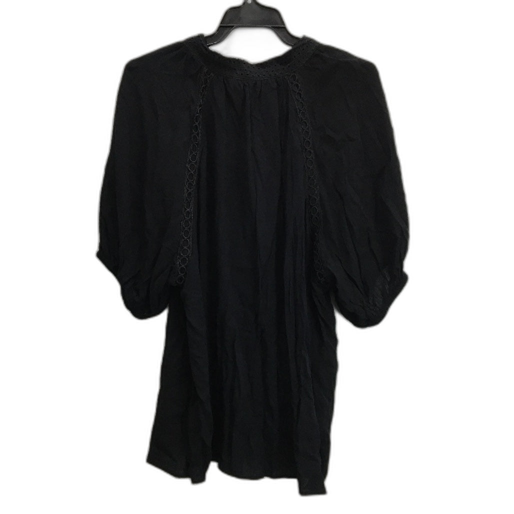 Katies Mix Lace Detailed Trim Button Up Black Blouse Ladies Size 16 White Viscose - Lightweight Fast Shipping NEW