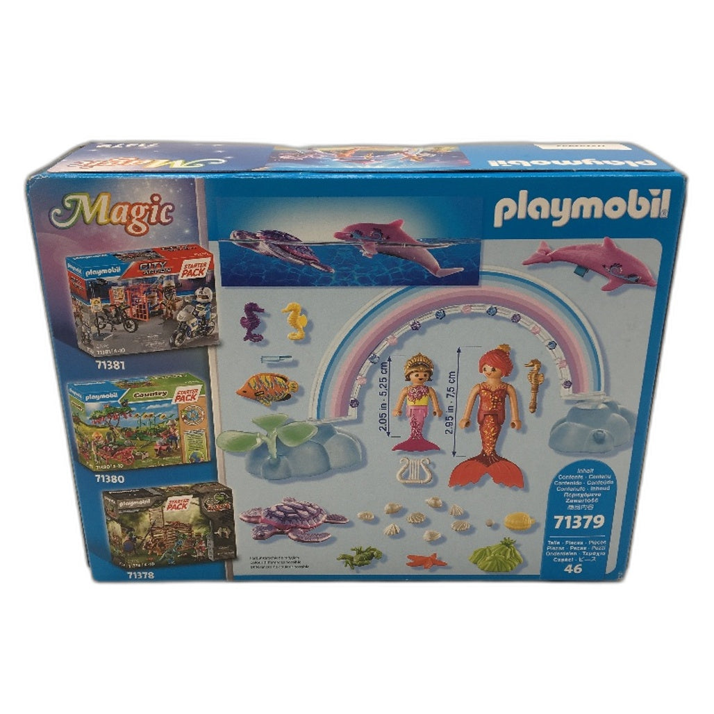 playmobil Playmobil 46 Pcs Magic Mermaids Starter Pack Sea Creature Figurine Play Set Multicoloured - Durable Design NEW