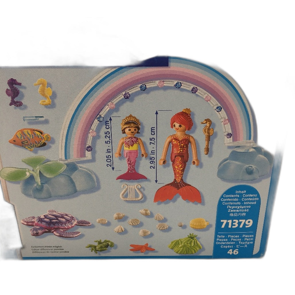 playmobil Playmobil 46 Pcs Magic Mermaids Starter Pack Sea Creature Figurine Play Set Multicoloured - Durable Design NEW
