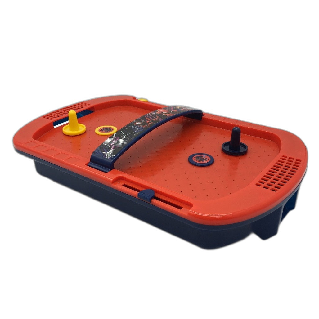 Marvel Marvel Spiderman Mini Super Air Hockey With Real Air-Powered Action Red - Durable & Portable NEW