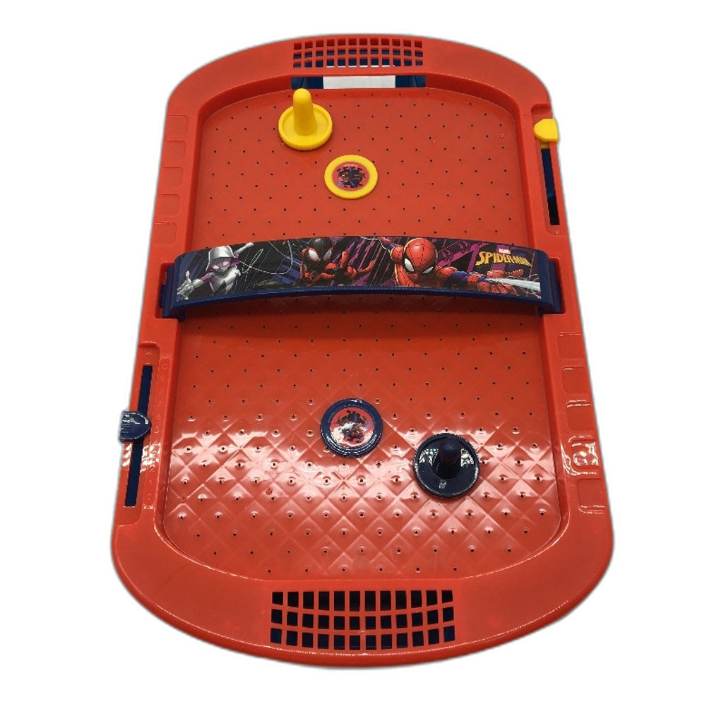 Marvel Marvel Spiderman Mini Super Air Hockey With Real Air-Powered Action Red - Durable & Portable NEW