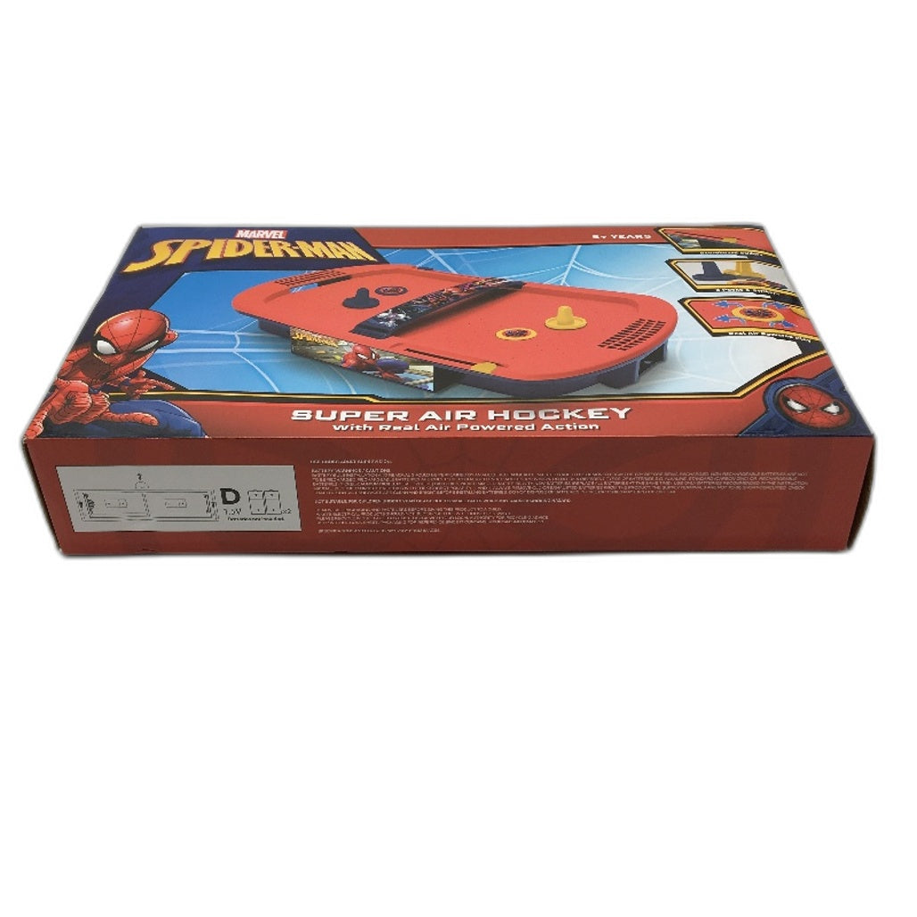 Marvel Marvel Spiderman Mini Super Air Hockey With Real Air-Powered Action Red - Durable & Portable NEW