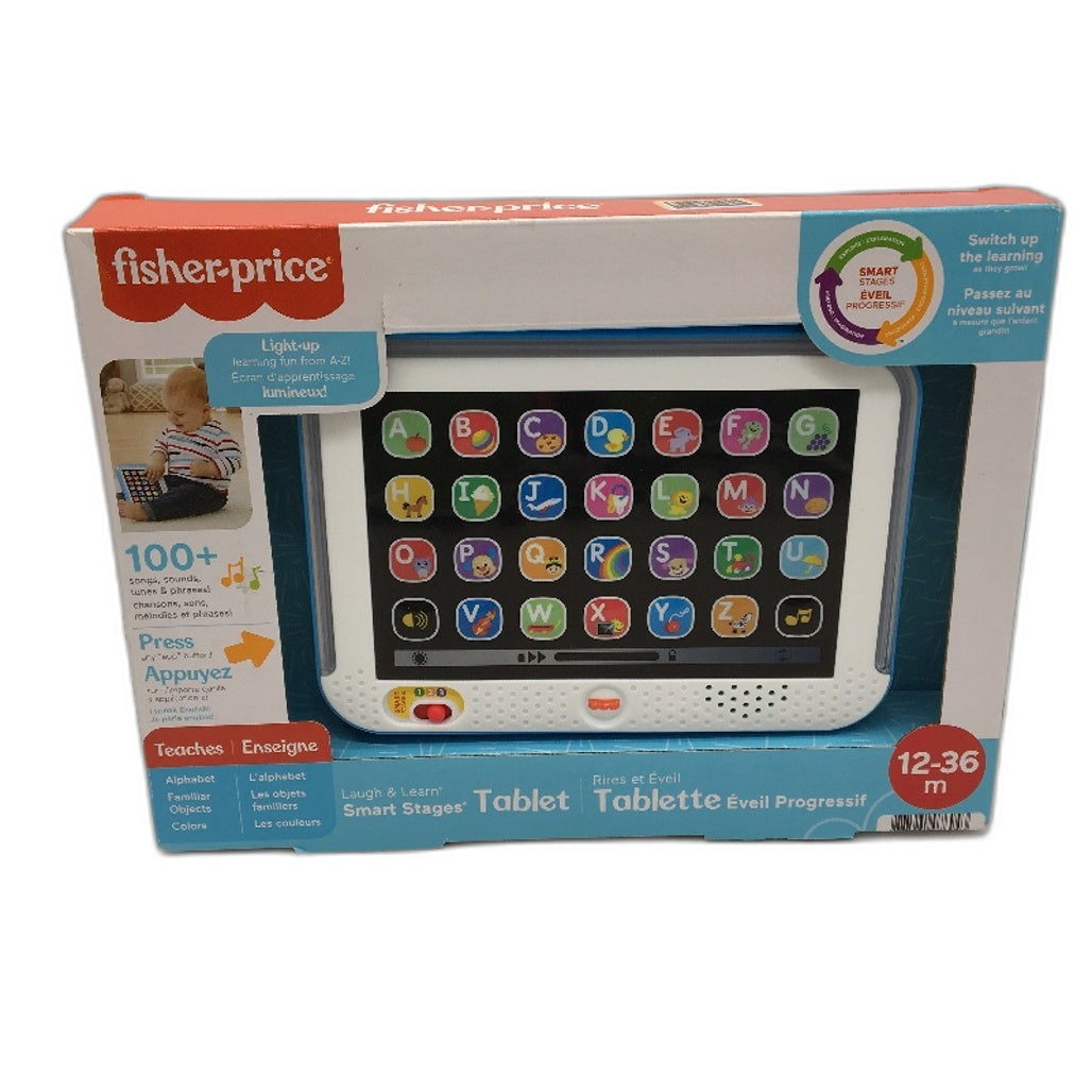 Fisher Price Laugh & Learn Smart Stages Light Up Sound Play Tablet Multicoloured - Durable & Lightweight Design NEW
