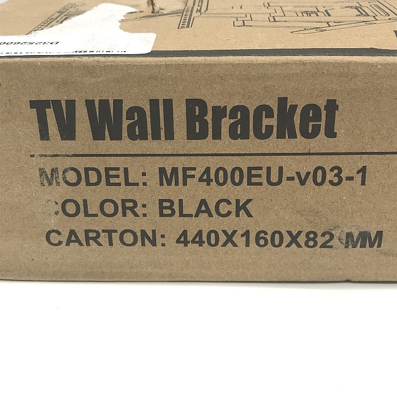 Bontec Black TV Wall Bracket Mount LED LCD Flat&Curved TVs Double Arm 45kg DEMO