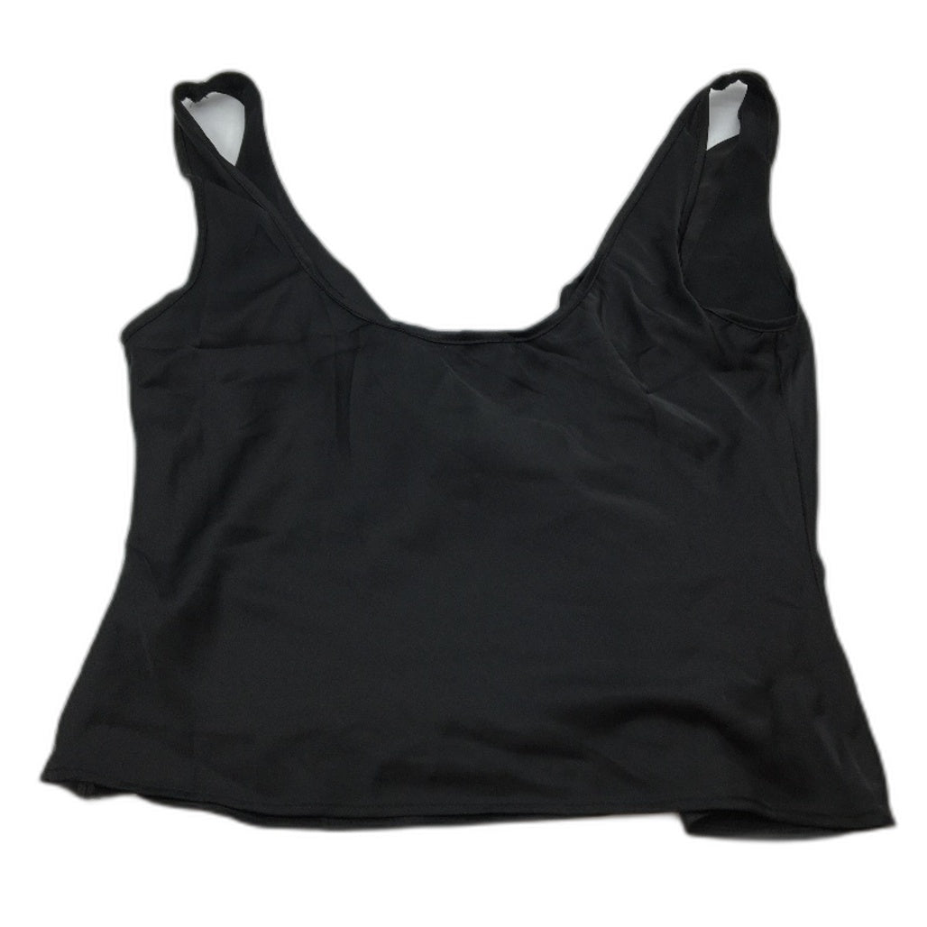 Lioness Delilah Low Cowl Bias Cut Ink Black Satin Top Ladies Size Medium NEW