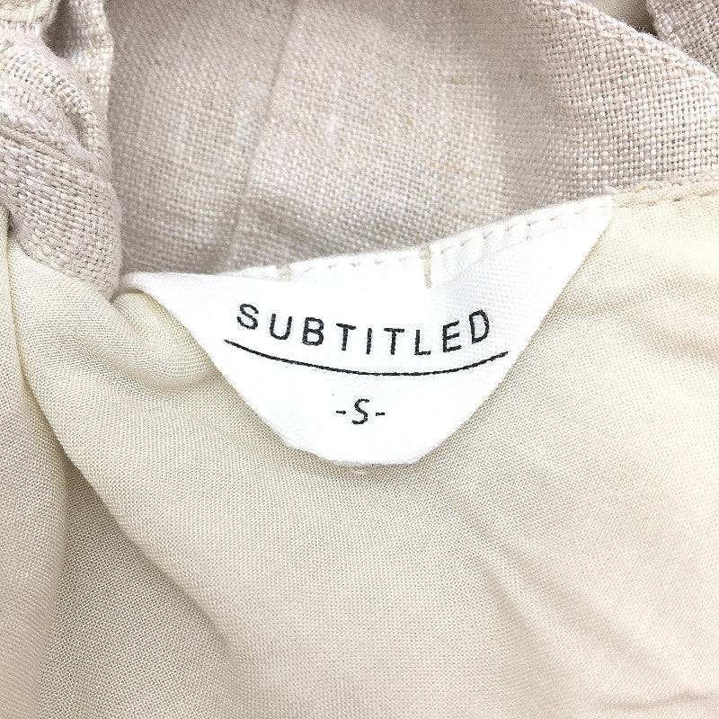 General Pants Naomi Beige Linen Tie Back Halter Vest Ladies Size Small - Beige Linen/Viscose Lightweight Design NEW