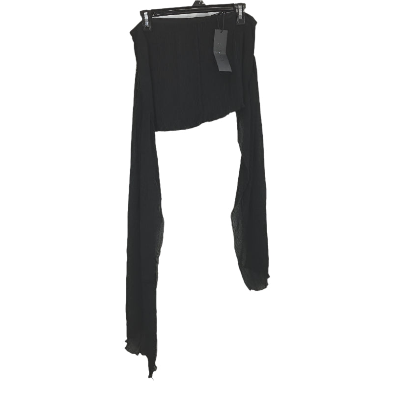 Lioness Ford Onyx Black Sash Belt Plisse Mini Skirt Ladies Size Small - Black Polyester Durable Design NEW