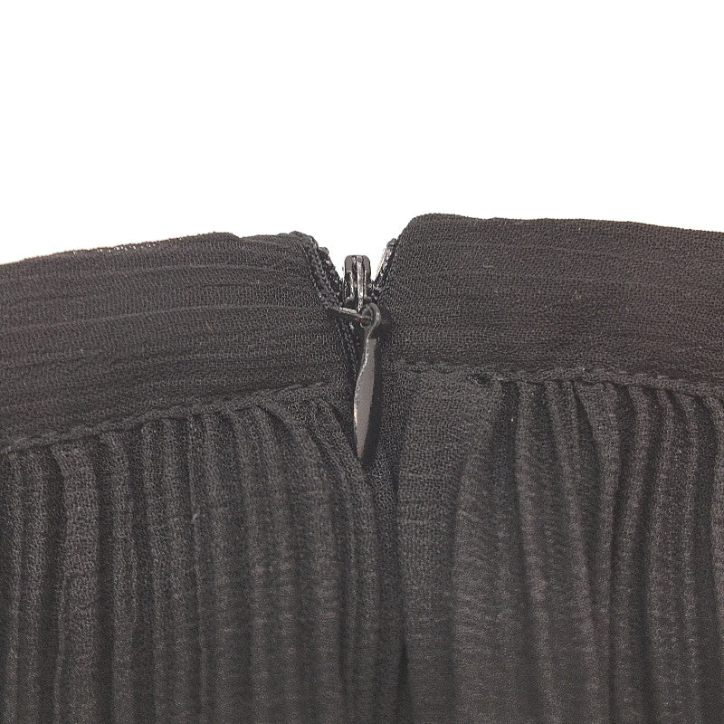 Lioness Ford Onyx Black Sash Belt Plisse Mini Skirt Ladies Size Small - Black Polyester Durable Design NEW