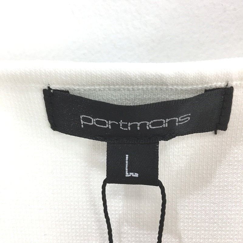 Portmans Harper Knit Woven White Sleeveless Midi Dress for Women - Size Large NEW