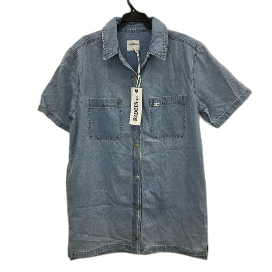 Riders by Lee Sarah Blue Fade Boxy Denim Shirt Dress Ladies Size AU 10 NEW