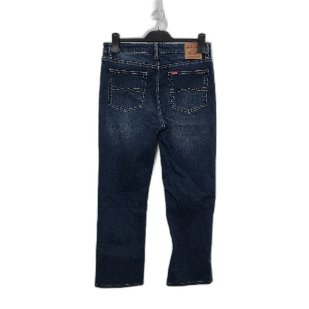 RIDERS by Lee Mid Waist Straight Jeans for Women - Blue Cotton Denim Size 13
