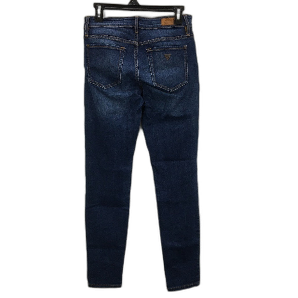 GUESS Power Curvy Mid Rise Blue Jeans for Women - Size 28, Cotton Viscose Blend