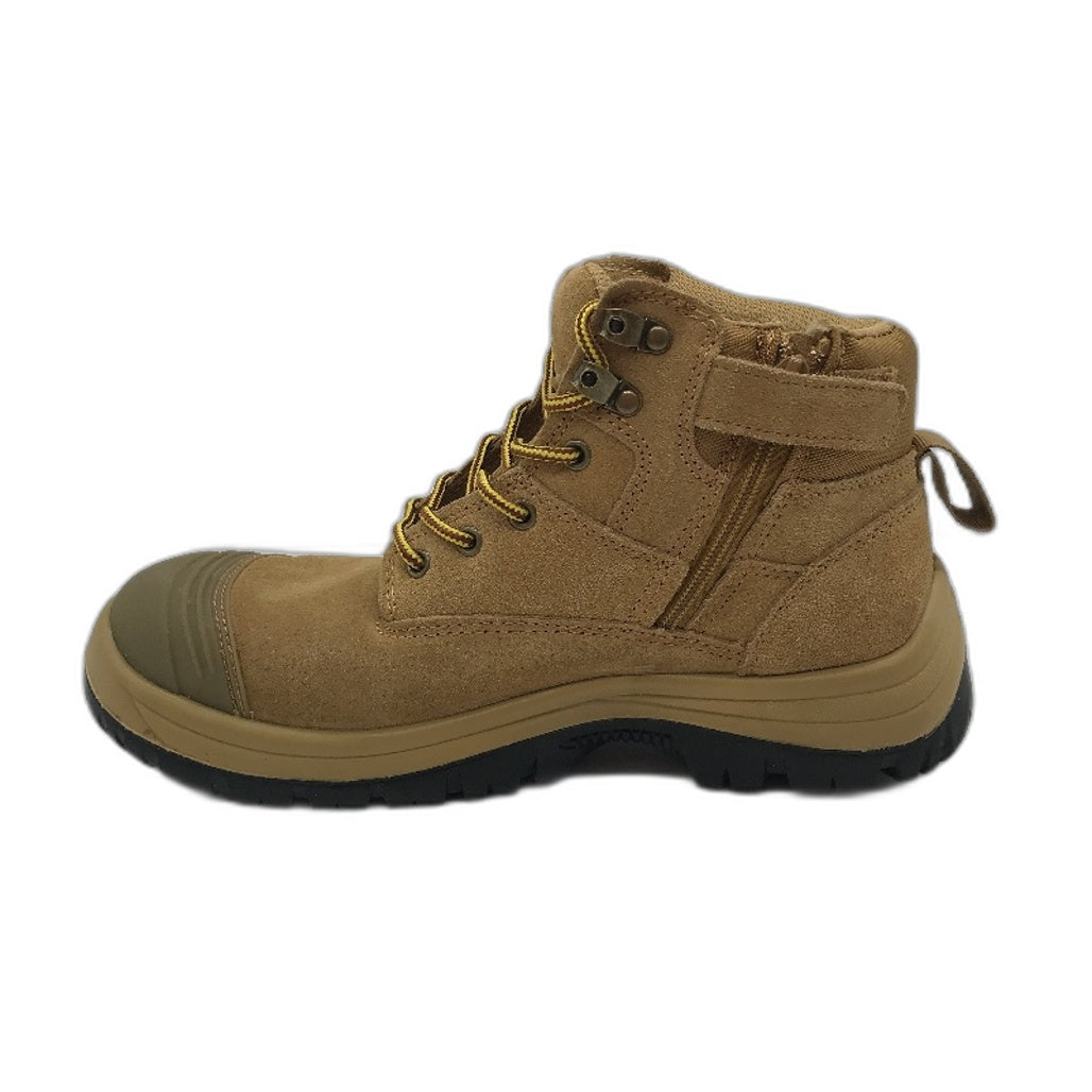 Blackhawk Aust Standard Steel Toe Cap Safety Boots Leather Wheat Mens Size 9 NEW