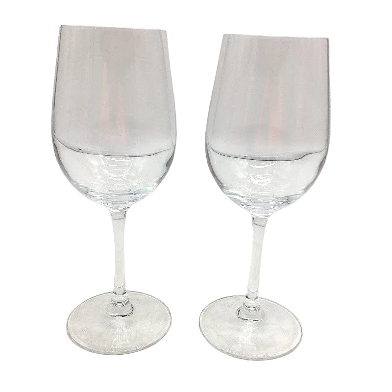 Paracity 2 Pcs Wine Glasses Crystal Clear Glass Set Long Stem Red & White Wine