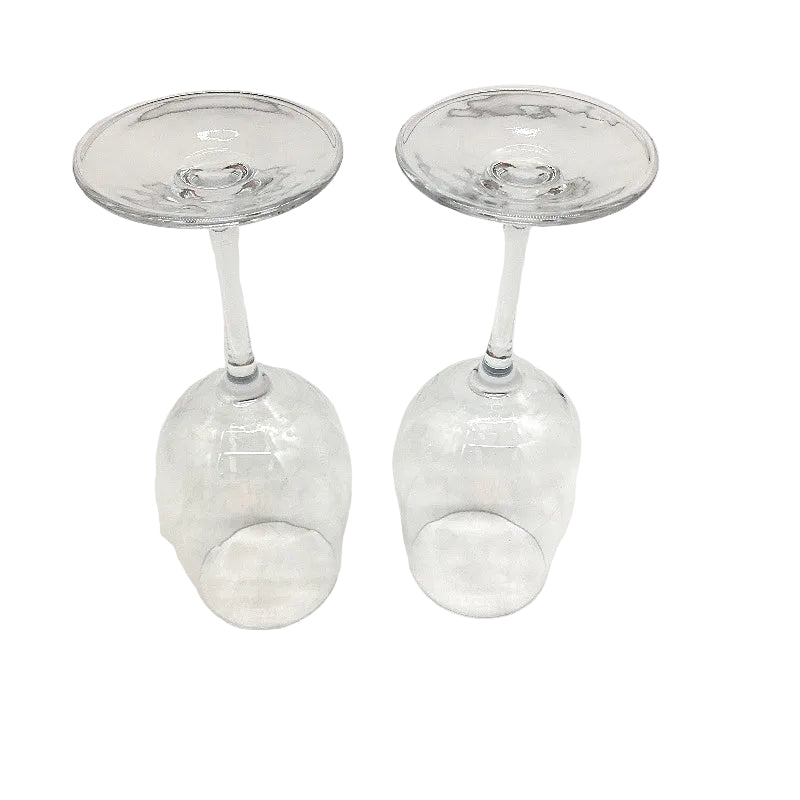 Paracity 2 Pcs Wine Glasses Crystal Clear Glass Set Long Stem Red & White Wine
