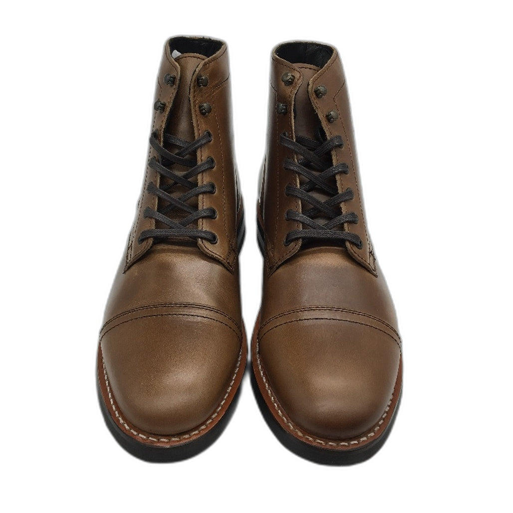 Thursday Boot Company Natural Brown Leather Lace Captain Boots Mens Sze US11 NEW