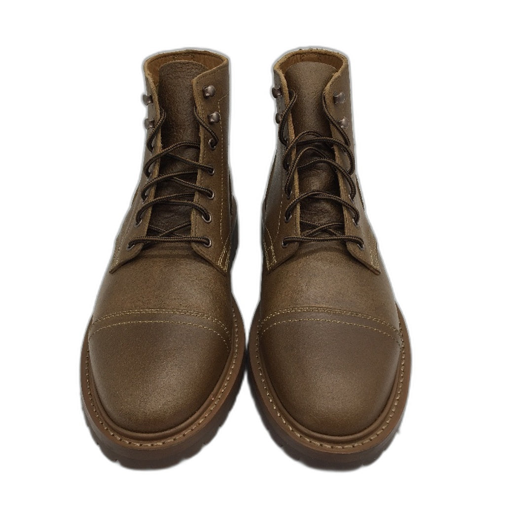 Thursday Boot Company Brown Leather Coyote Storm Captain Boots Mens Sze US 9 NEW