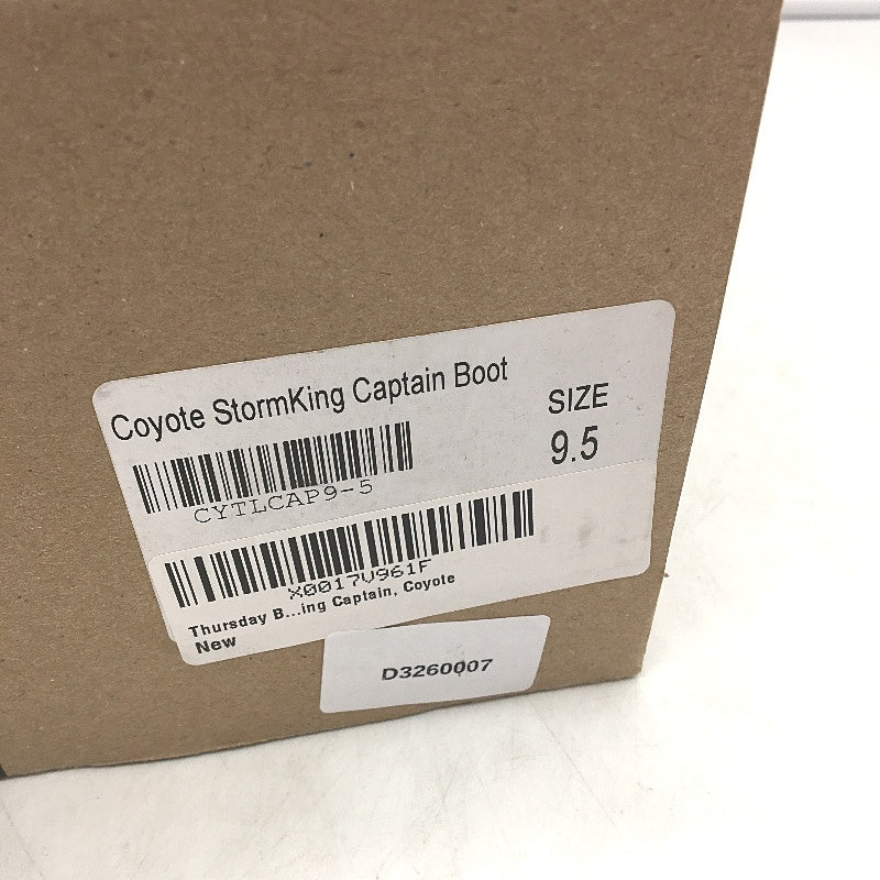 Thursday Boot Company Brown Leather Coyote Storm Captain Boots Mens Sze US 9 NEW