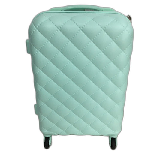 Sunway Mint Green Quilted Carry On TSA Lockable 50cm Hard Shell Travel Case NEW