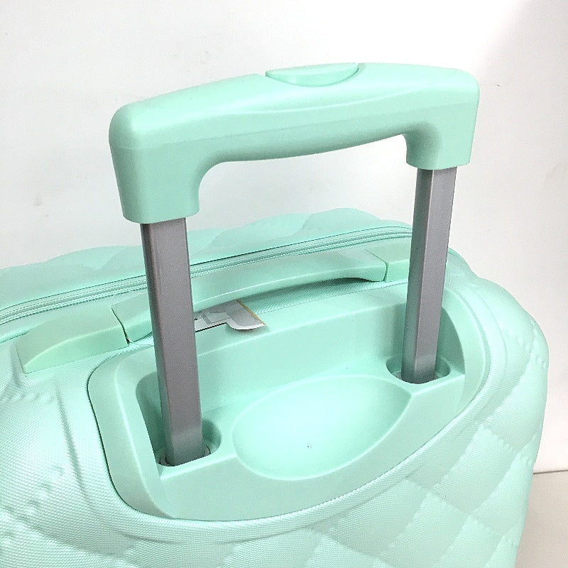 Sunway Mint Green Quilted Carry On TSA Lockable 50cm Hard Shell Travel Case NEW
