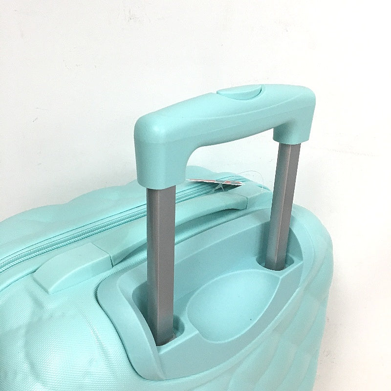 Sunway Light Blue Quilted Carry On TSA Lockable 50cm Hard Shell Travel Case NEW