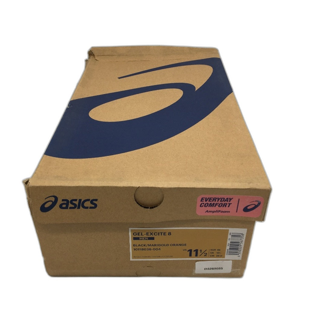 Asics Ortholite Gel-Excite 8 Amplifoam Black Orange Sneakers Men US11.5 EU46 NEW