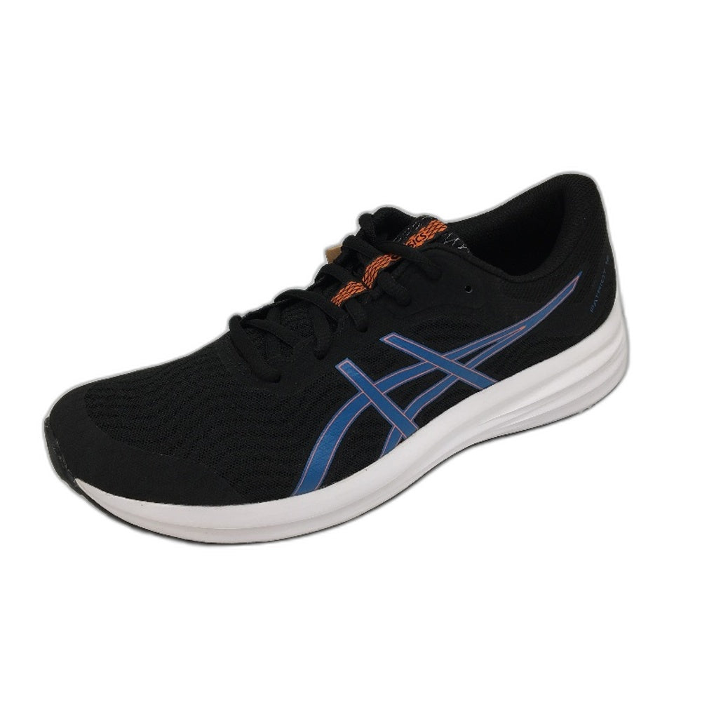 Asics Patriot 12 Black & Blue Lace Up Classic Sneakers Mens US 8.5 EU 42 NEW
