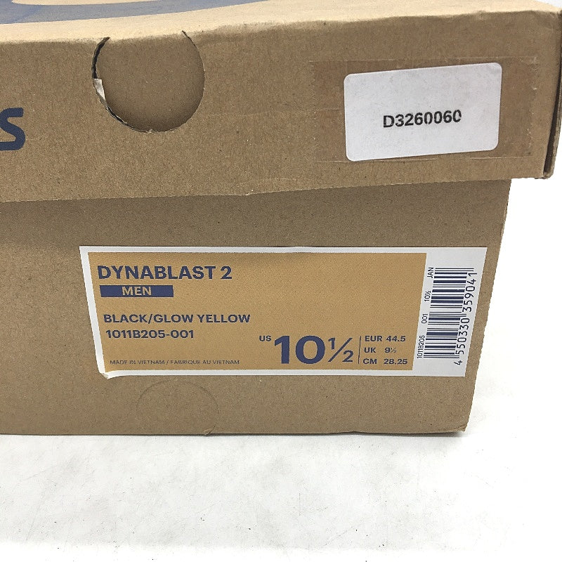 Asics Ortholite Dynablast 2 Blue, Black & Grey Sneakers Mens US 10.5 EU 44.5 NEW