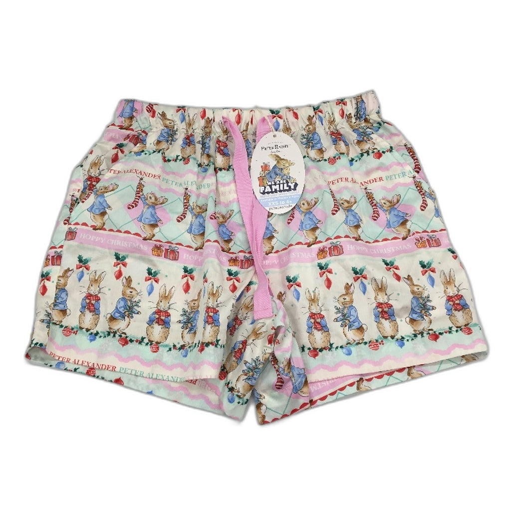 Peter Alexander Peter Rabbit Christmas Relaxed Midi Shorts Ladies Size XS NEW