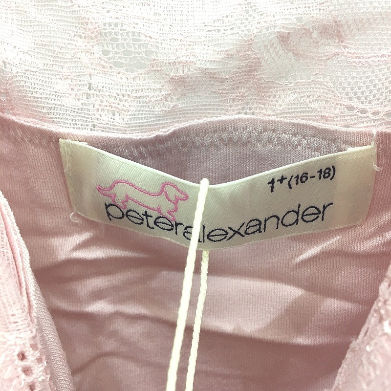 Peter Alexander Plus Pretty Pink Lace Trim Bamboo Slip Nightie Ladies Sz 1+ NEW